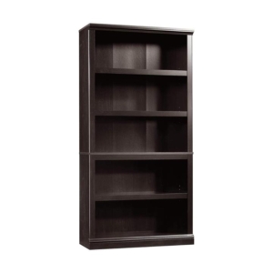 Emalie Modern Classic Wooden 5-Tier Bookcase Display Bookshelves Estate Black