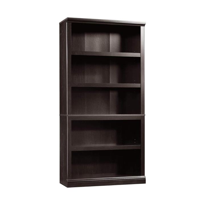 Emalie Modern Classic Wooden 5-Tier Bookcase Display Bookshelves Estate Black