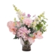 Pink Dalphinium & Hydrangea 59cm Artificial Faux Plant Flower Decorative Mixed Arrangement