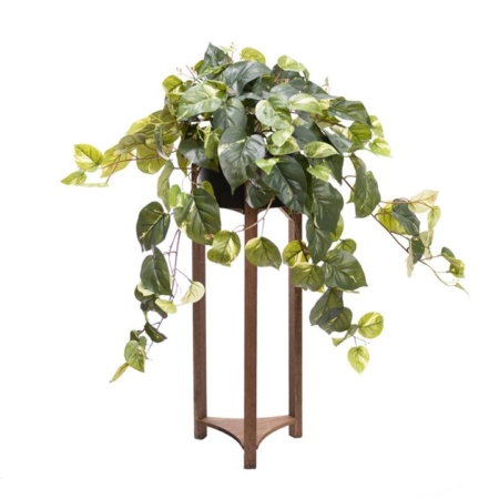 Potted Pothos Artificial Faux Plant Decorative With Planter Green