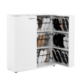 Roger Wooden Shoe Rack Oganiser Storage Cabinet 2-Doors White