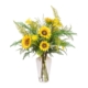 Sunflower & Mimosa 75cm Artificial Faux Plant Flower Decorative Mixed Arrangement