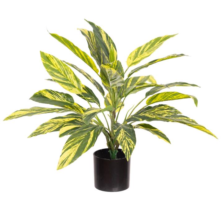 Tracedcantia Bush 45cm Artificial Faux Plant Decorative Green In Pot