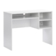 Walter Wooden Study Computer Working Task Office Desk Table 100cm W/ 3-Shelves White