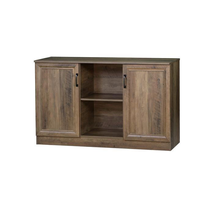 Dallas Wooden 2-Door Sideboard Buffet Unit Storage Cabinet Rustic Oak