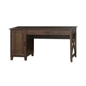Dallas Large Wooden Computer Study Home Office Task Desk 150cm Dark Walnut