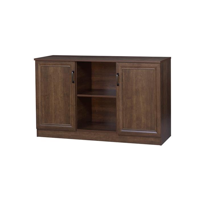 Dallas Wooden 2-Door Sideboard Buffet Unit Storage Cabinet Dark Walnut