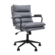 Kinsley Soft Pad PU Leather Office Task Desk Computer Chair Arms Rest Grey