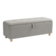 Nars Fabric Storage Ottoman Sofa Bench Foot Rest Sool Light Beige