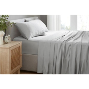 100% Australian Cotton Bed Sheet Set Grey - Double