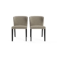 Bella Set of 2 Kitchen Dining Chairs Putty Beige - Putty Beige