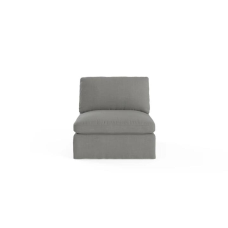 Bosco Armless Modular Sofa Piece Small - Stone Grey