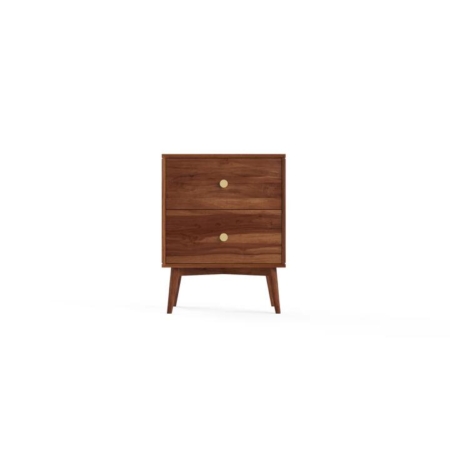 Frank Nightstand Bedside Table Dark Brown