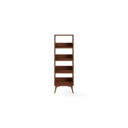 Frank 4-Tier Wooden Open Bookcase Bookshelves Brown