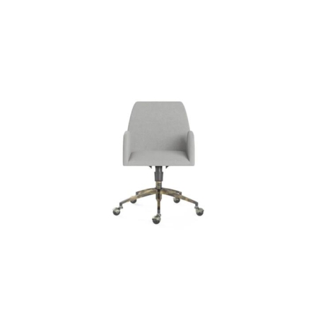 Ginny Fabric Office Computer Working Task Chair - Storm Grey Brass