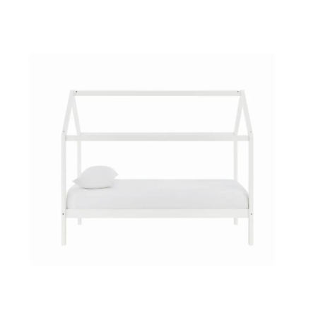 Kids House Wooden Bed Frame White