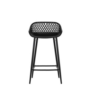 Set of 2 Leerdam Kitchen Counter Bar Stools - Black