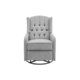 Seattle Fabric Swivel Recliner Accent Relaxing Lounge Chair - Light Grey