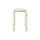 Replica Set Of 4 Aalto Wooden Low Stools Chair - White