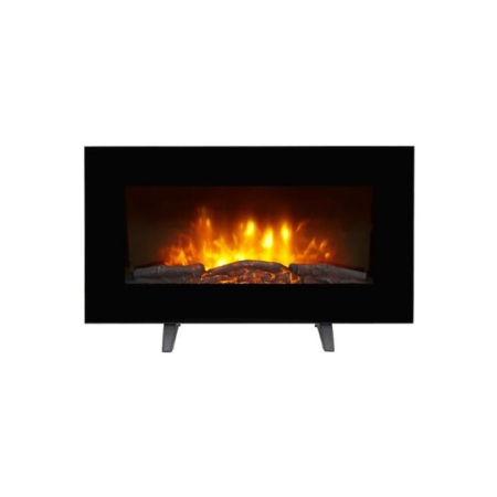 SmarterHome™ 2kW Electric Fireplace Heater with Log Effect