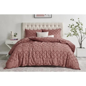 Tilly Tufted Quilt Cover Set Desert Sand - Double