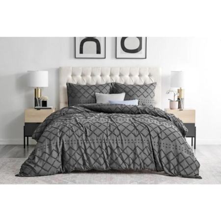 Tilly Tufted Quilt Cover Set Castlerock - Single