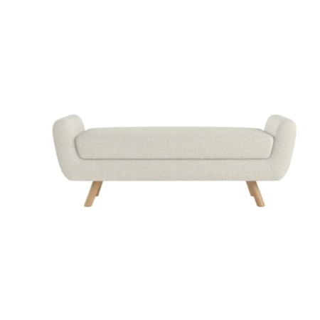 Tate Foot Stool Bench Ottoman Cream