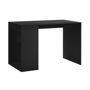 Nicky Study Computer Working Home Office Desk W/ 2-Shelves Black