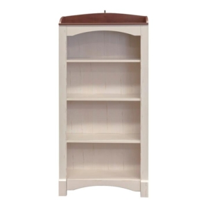 Basil Wooden 5-Tier Display Shelf Bookcase Storage Cabinet Antique White