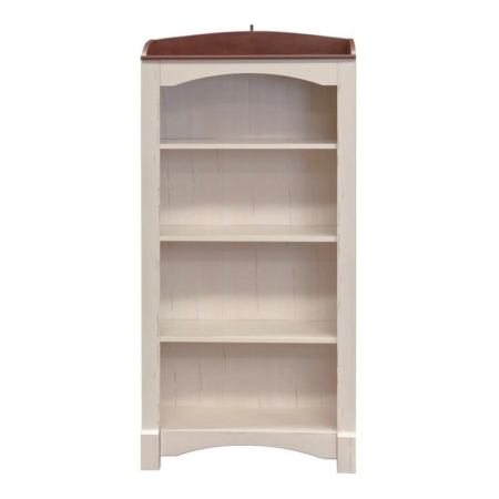 Basil Wooden 5-Tier Display Shelf Bookcase Storage Cabinet Antique White