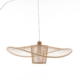 Natural Hand-Woven Bamboo Wide Brim Hanging Pendant Lamp Light