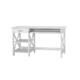 Nazma Home Office Computer Writing Working Desk 1.4m W/ Open Shelves & 1-Drawer White