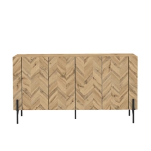 Gerrad Wooden Sideboard Buffet Unit Storage Cabinet Wotan Oak