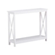Lortelle Wooden Hallway Console Hall Table W/ 2-Shelf White