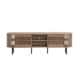 Izar Lowline Wooden TV Stand Entertainment Unit 180cm 2-Doors Slat Oak