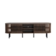 Izar Lowline Wooden TV Stand Entertainment Unit 180cm 2-Doors Slat Walnut