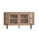 Izar Wooden Sideboard Buffet Unit Storage Cabinet 2-Doors Slat Oak