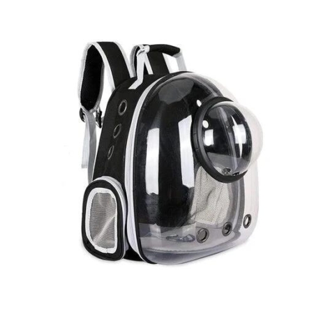 Floofi Pet Space Capsule Backpack Model 2 - Black