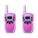 Gominimo 2-Pack Walkie Talkies for Kids LED & LCD Screen - Pink