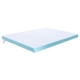 Gominimo 4-inch Dual Layer Mattress Topper with Gel Infused Size Twin - White