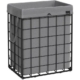 Songmics Laundry Hamper 90L Metal Wire Frame - Black and Gray