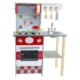 Ekkio Wooden Toy Kitchen Playset for Kids European Style Kitchen Set