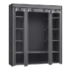 Songmics Portable Closet Organizer Wardrobe with Shelves and Cover 150cm - Gray