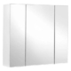 Vasagle Bathroom Wall Cabinet with Mirror and Adjustable Shelf - White