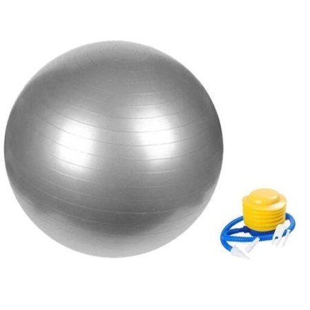 Verpeak Yoga Ball Gym Home Exercise 65cm - Silver