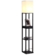 Ekkio Frameless Vintage Floor Lamp Shelf MDF 160CM - Black