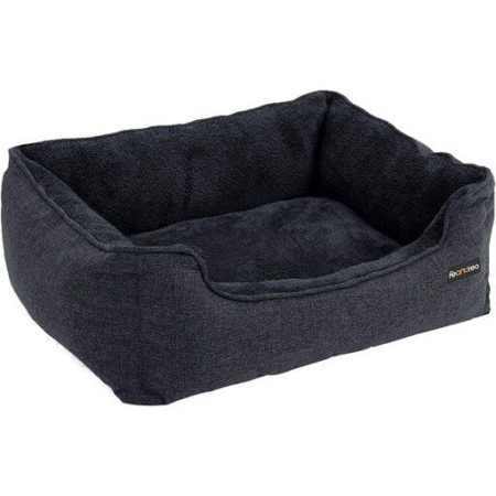 Feandrea Dog Sofa Bed with Removable Washable Cover 90cm Dark Grey
