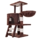 Floofi Plush Condo Cat Tree 104cm Brown
