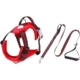 Floofi Dog Pet Harness Vest with Reflective Strips Size XXL Red