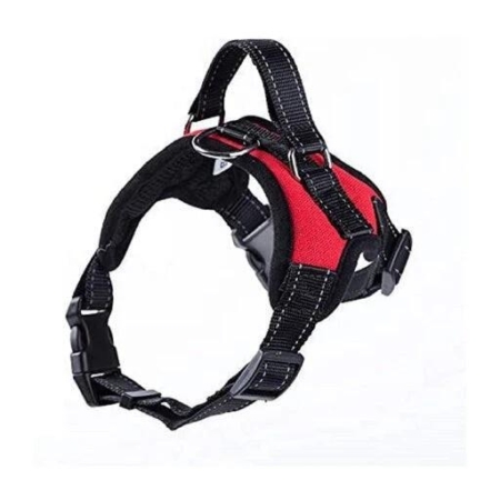 Floofi Dog Pet Harness with Hand Strap Size XL - Red